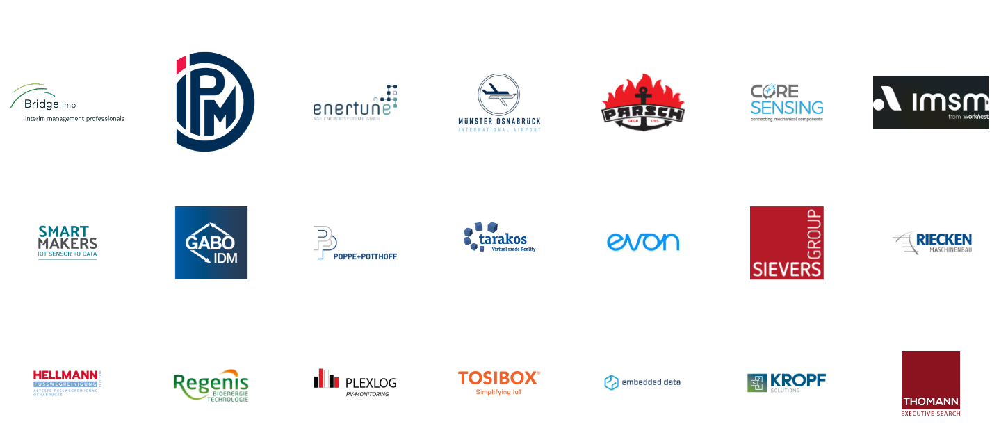 Logos von Unternehmen, mit denen qnnected zusammengearbeitet hat